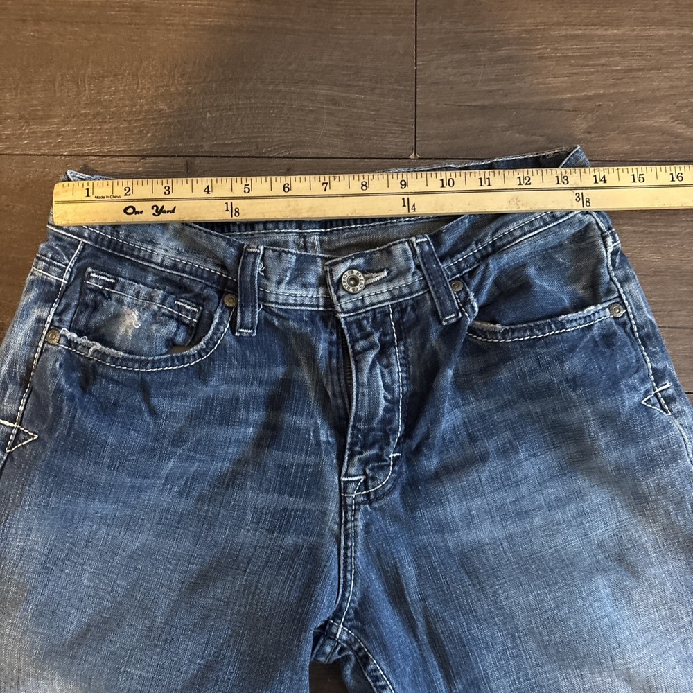 BKE Jeans Mens 29x30 Blue Denim Bootcut Tyler Distressed Pockets Casual - Picture 5 of 10